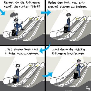 Nina Blum Illustrierte Einen Comic Für Die Quikstep GmbH Zum Thema Hamsterrad.